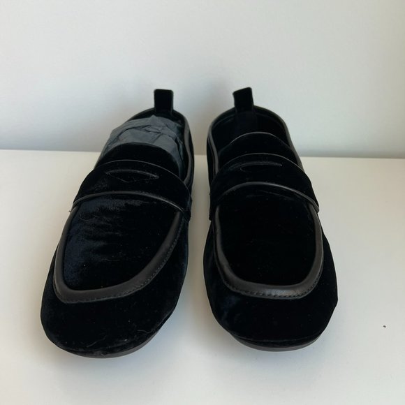 Jimmy Choo Buxton Velvet Loafers - Black - Picture 6 of 9